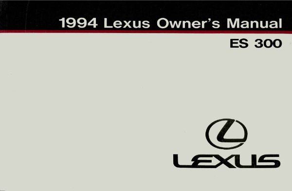 1994 Lexus ES 300 Owner's Manual