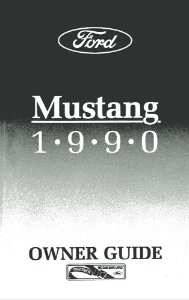 1990 Ford Mustang Owner's Manual