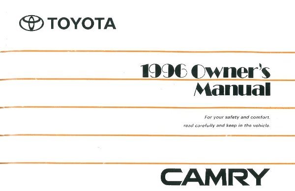 1996 Toyota Camry Owner's Manual