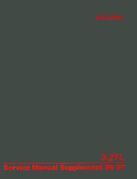 1996–1997 Acura 3.2TL Factory Shop Service Manual