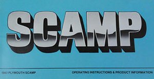 1983 Plymouth Scamp Owner's Manual