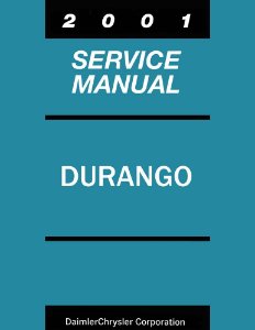2001 Dodge Truck Durango Factory Shop Service Manual