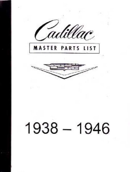 1938–1946 Cadillac All Models Parts Book