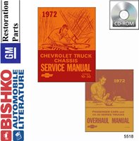 1972 CHEVROLET & GMC C/K 10-30 LIGHT DUTY TRUCK Body, Chassis & Electrical Service Manual & Overhaul Manual sample image
