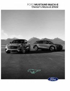 2022 Ford Mustang Mach E Owner's Manual