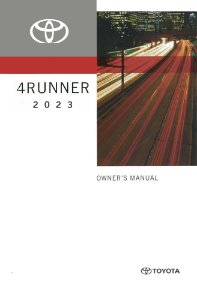 2023 Toyota 4RUNNER Owner's Manual