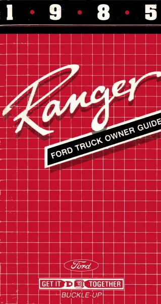 1985 Ford Ranger Owner's Manual