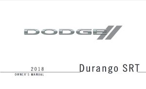 2018 Dodge Durango SRT Owner's Manual