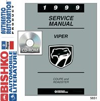1999 DODGE VIPER Body, Chassis & Electrical Service Manual sample image