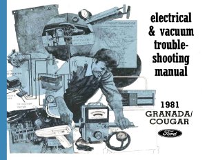 1981 Ford Granada, Cougar Wiring Diagrams Manual
