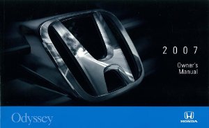 2007 Honda Odyssey Owner's Manual