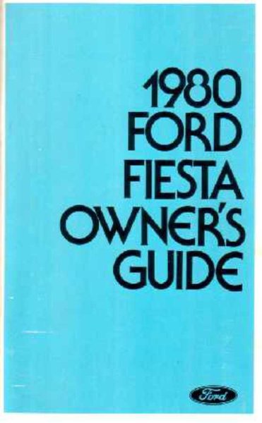 1980 Ford Fiesta Owner's Manual