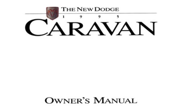 1995 Dodge Caravan Owner's Manual