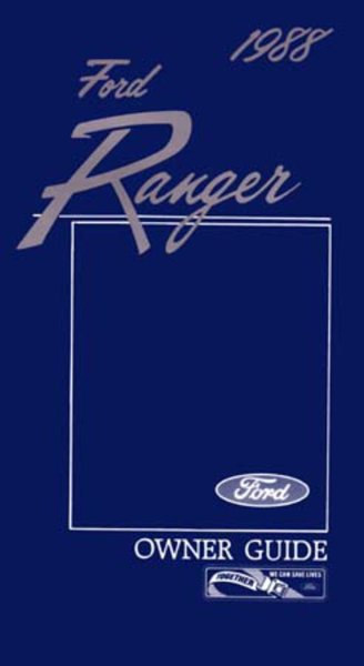 1988 Ford Ranger Owner's Manual