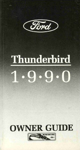 1990 Ford Thunderbird Owner's Manual