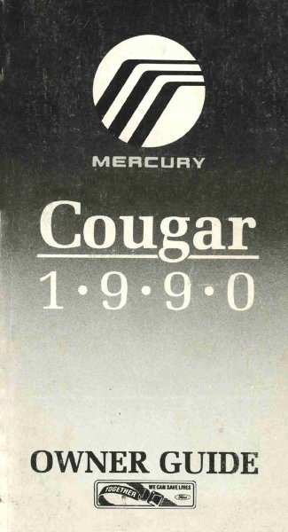 1990 Mercury Cougar Owner's Manual
