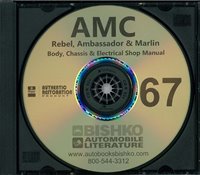 1967 AMC AMBASSADOR, MARLIN & REBEL Body, Chassis & Electrical Service Manual sample image