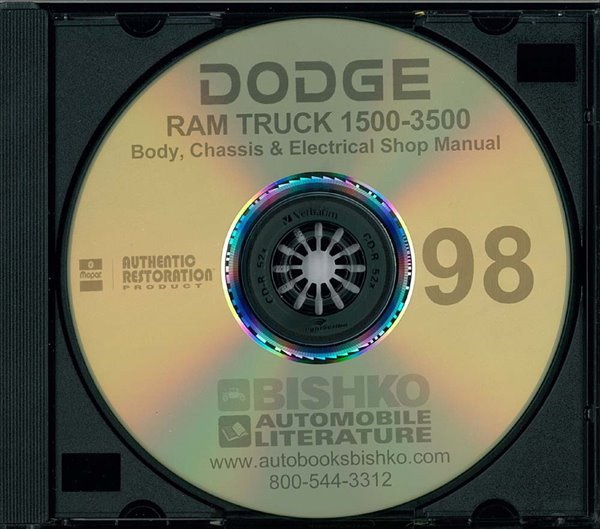 1998 Dodge 1500-3500 Ram Truck Factory Shop Service Manual