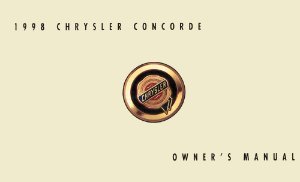 1998 Chrysler Concorde Owner's Manual