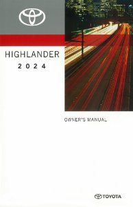 2024 Toyota Highlander Owner's Manual