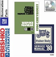 1980 CHEVROLET Body, Chassis & Electrical Service Manual sample image