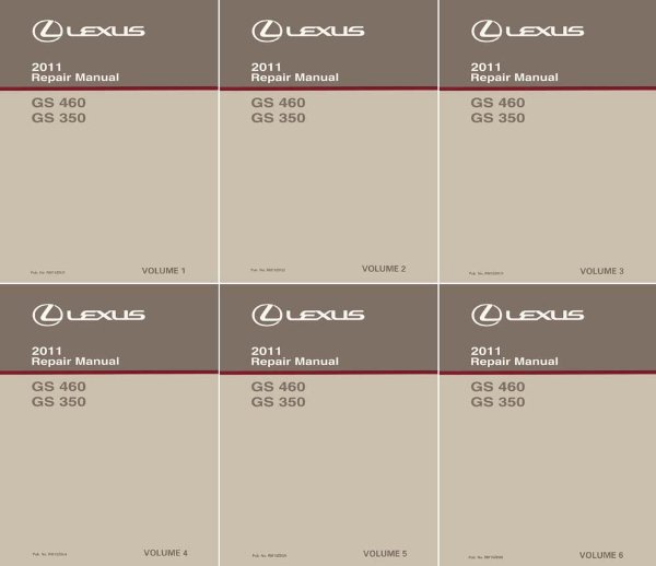 2011 Lexus GS 460, GS 350 Factory Shop Service Manual