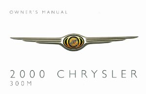 2000 Chrysler 300M Owner's Manual