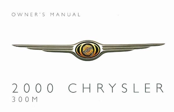 2000 Chrysler 300M Owner's Manual