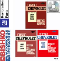 1974 1975 1976 Chevy GMC Pickup 10-35 Shop Service Repair Manual PDF Engine sample image