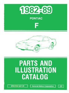 1982–1989 Pontiac Firebird Parts Book