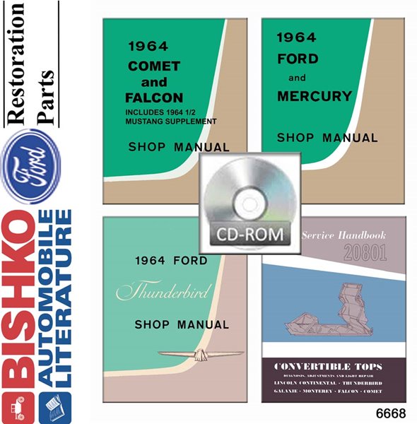 1964 Ford Galaxie Mercury Monterey Shop Service Repair Manual PDF Engine