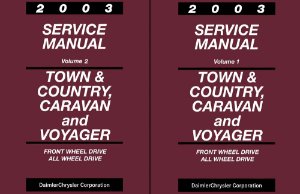 2003 Chrysler Town & Country, Caravan, Voyager Factory Shop Service Manual