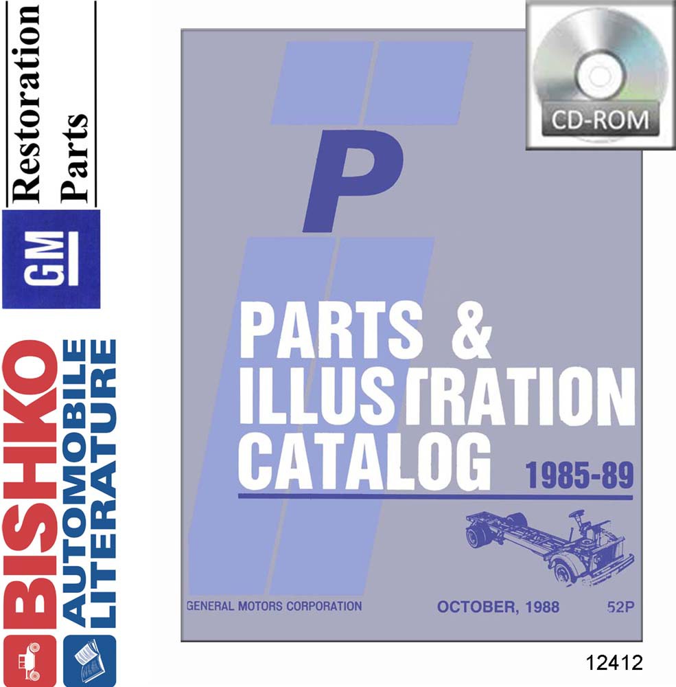 1985 1986 1987 1988 1989 Chevrolet P Chassis Truck Part Numbers Book PDF List