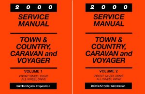 2000 Chrysler Town & Country, Caravan, Voyager Factory Shop Service Manual