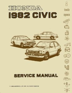 1982 Honda Civic Factory Shop Service Manual