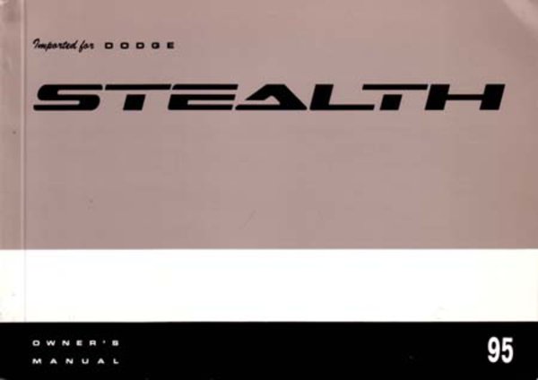 1995 Dodge Stealth Owner's Manual