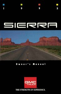 1993 GMC Sierra Owner's Manual