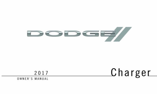 2017 Dodge Charger Owner's Manual
