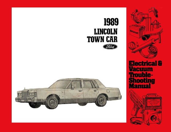 1989 Lincoln Town Car Wiring Diagrams Manual