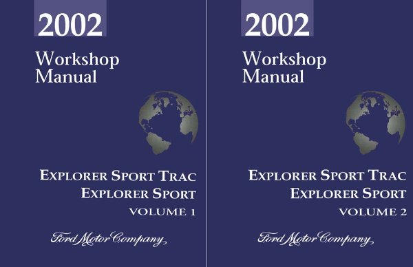2002 Ford Truck Explorer Sport, Explorer Sport Trac Factory Shop Service Manual