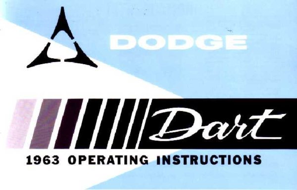 1963 Dodge Dart Owner's Manual