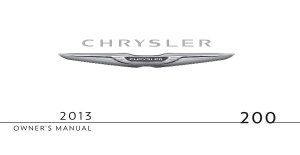 2013 Chrysler Chrysler 200 Owner's Manual