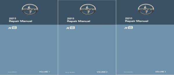 2011 Toyota Scion xB Factory Shop Service Manual
