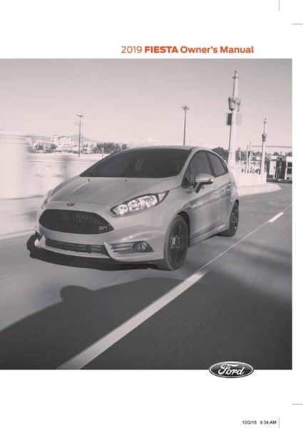 2019 Ford Fiesta Owner's Manual