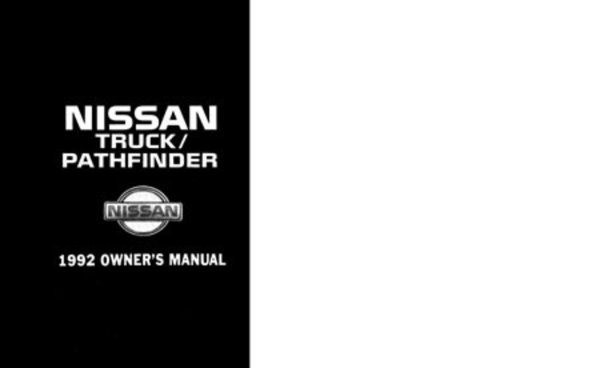 1992 Nissan Pickup, Pathfinder Owner's Manual