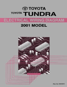 2001 Toyota Tundra Wiring Diagrams Manual
