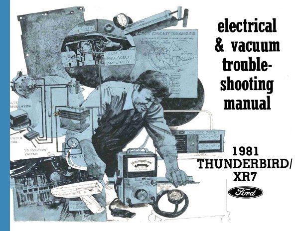 1981 Ford Thunderbird, XR-7 Wiring Diagrams Manual