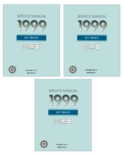 1999 Chevrolet S/T Truck Factory Shop Service Manual