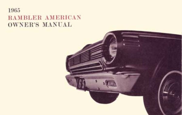 1965 AMC American Owner's Manual