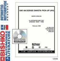 1997 1998 1999 Dodge Dakota Parts Numbers List Guide PDF Catalog Interchange sample image